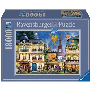 Ravensburger (17829) - "Evening Walk in Paris" - 18000 pieces puzzle