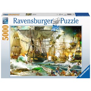 Ravensburger (13969) - "Battle on the High Seas" - 5000 pieces puzzle