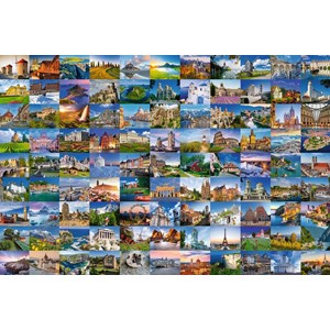 Ravensburger (17080) - "99 Beautiful Places in Europe" - 3000 pieces puzzle