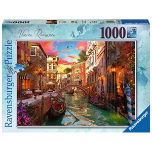 Ravensburger (15262) - "Venice Romance" - 1000 pieces puzzle