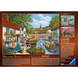 Ravensburger (19695) - "Waterside Tavern" - 1000 pieces puzzle