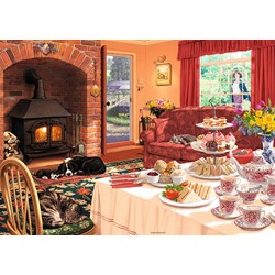 Ravensburger (19497) - "The Afternoon Visitor" - 1000 pieces puzzle