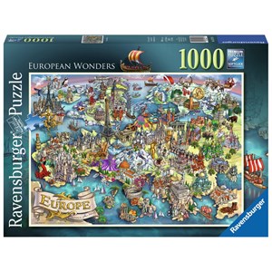 Ravensburger (19717) - "European Wonders" - 1000 pieces puzzle