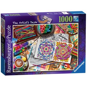 Ravensburger (19718) - Aimee Stewart: "The Artist's Desk" - 1000 pieces puzzle