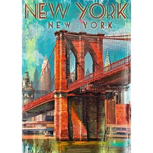 Ravensburger (19835) - "Retro New York" - 1000 pieces puzzle