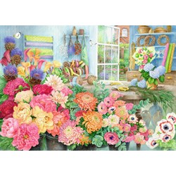 Ravensburger (15306) - "The Florist's Workbench" - 1000 pieces puzzle