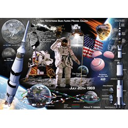 Ravensburger (13980) - "Moon Landing 50th Anniversary" - 1000 pieces puzzle