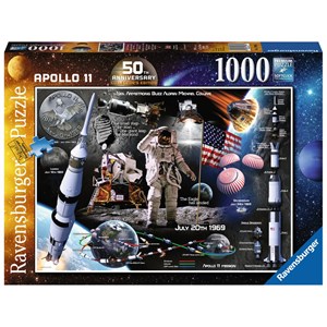 Ravensburger (13980) - "Moon Landing 50th Anniversary" - 1000 pieces puzzle