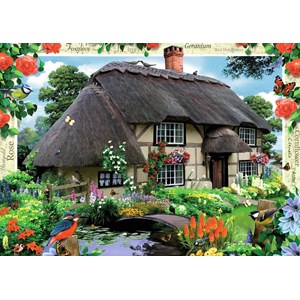 Ravensburger (19022) - "River Cottage" - 1000 pieces puzzle