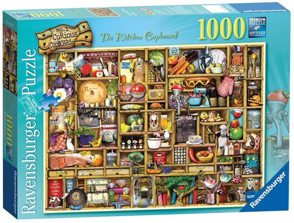 Ravensburger (19107) - Colin Thompson: "The Curious Cupboard, The Kitchen Cupboard" - 1000 pieces puzzle