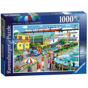 Ravensburger (19719) - Kevin Walsh: "Holiday Camp Memories" - 1000 pieces puzzle