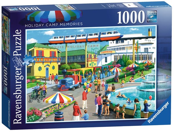 Ravensburger (19719) - Kevin Walsh: "Holiday Camp Memories" - 1000 pieces puzzle