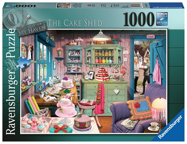 Ravensburger (15316) - "My Haven No.5, The Cake Shed" - 1000 pieces puzzle
