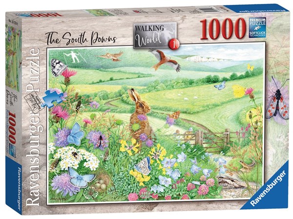 Ravensburger (15176) - Anne Searle: "Walking World, South Downs" - 1000 pieces puzzle