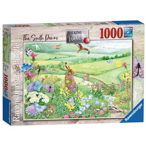 Ravensburger (15176) - Anne Searle: "Walking World, South Downs" - 1000 pieces puzzle