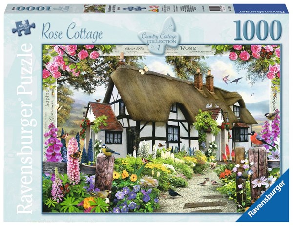 Ravensburger (15585) - "Rose Cottage" - 1000 pieces puzzle