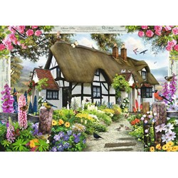 Ravensburger (15585) - "Rose Cottage" - 1000 pieces puzzle
