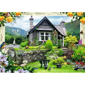Ravensburger (19246) - "The Lakeland Cottage" - 1000 pieces puzzle