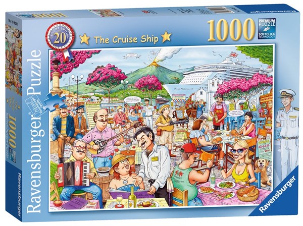 Ravensburger (19820) - Geoffrey Tristram: "The Cruise Ship" - 1000 pieces puzzle