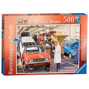 Ravensburger (14817) - Trevor Mitchell: "The Factory Worker" - 500 pieces puzzle