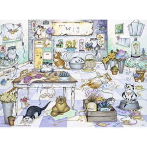 Ravensburger (14079) - Linda Jane Smith: "On the High Street" - 500 pieces puzzle