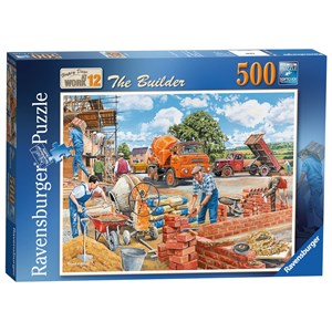 Ravensburger (14736) - Trevor Mitchell: "The Builder" - 500 pieces puzzle