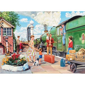 Ravensburger (14291) - Trevor Mitchell: "The Train Driver" - 500 pieces puzzle
