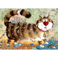 Heye (29569) - Marino Degano: "Cat's Life" - 1000 pieces puzzle
