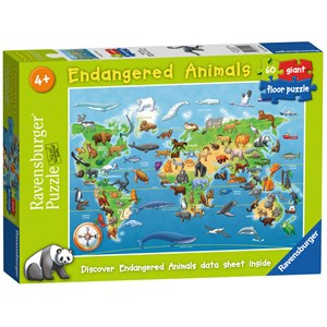 Ravensburger (05515) - "Endangered Animals" - 60 pieces puzzle
