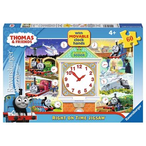 Ravensburger (07327) - "Thomas Right on Time Puzzle" - 60 pieces puzzle