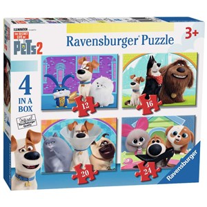 Ravensburger (03001) - "The Secret Life of Pets 2" - 12 16 20 24 pieces puzzle