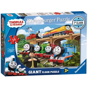 Ravensburger (05550) - "Thomas & Friends, Rebecca joins the Team" - 24 pieces puzzle