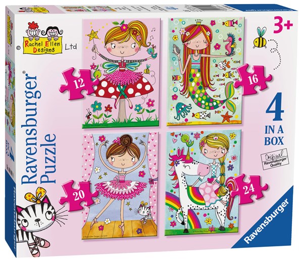 Ravensburger (06901) - Rachel Ellen: "Rachel Ellen Girls" - 12 16 20 24 pieces puzzle