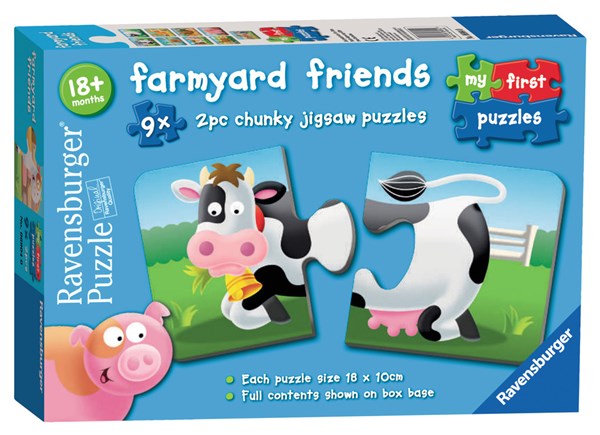 Ravensburger (06904) - "Farmyard Friends" - 2 pieces puzzle