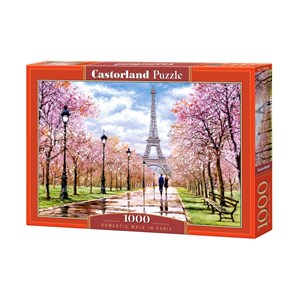 Castorland (C-104369) - "Romantic Walk In Paris" - 1000 pieces puzzle