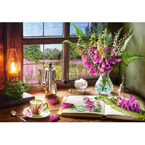 Castorland (C-104345) - "Still Life With Violet Snapdragons" - 1000 pieces puzzle