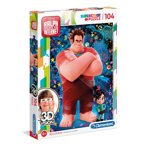 Clementoni (20610) - "Ralph breaks the Internet" - 104 pieces puzzle