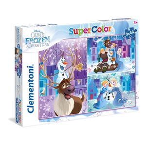 Clementoni (25228) - "Olaf's Frozen Adventures" - 48 pieces puzzle