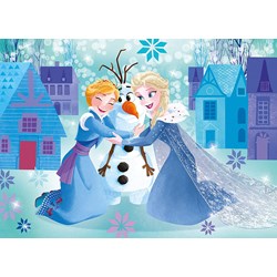 Clementoni (25228) - "Olaf's Frozen Adventures" - 48 pieces puzzle