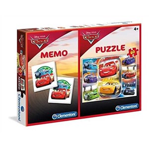 Clementoni (07918) - "Cars + Memo" - 60 pieces puzzle