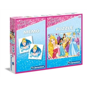 Clementoni (07915) - "Disney Princess + Memo" - 60 pieces puzzle
