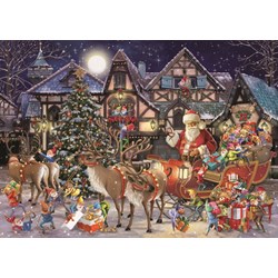 Jumbo (11182) - "Santa’s Christmas Helpers" - 1000 pieces puzzle