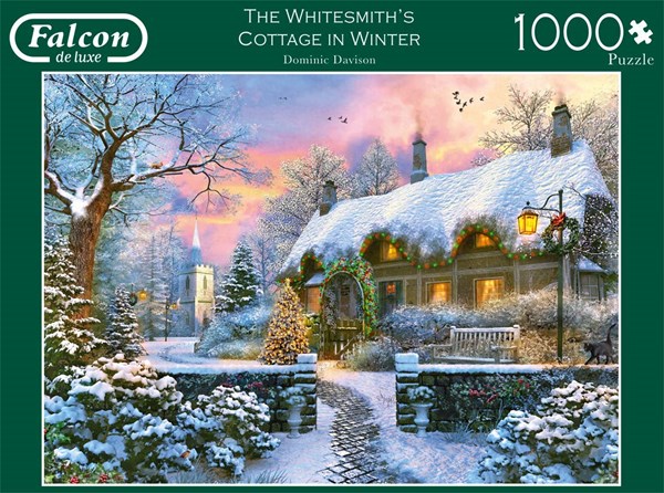 Falcon (11227) - Dominic Davison: "The Whitesmith’s Cottage in Winter" - 1000 pieces puzzle