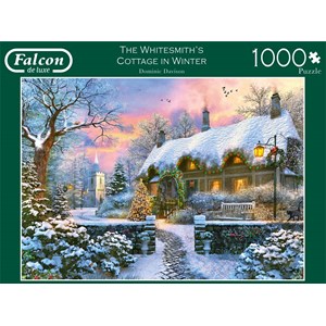 Falcon (11227) - Dominic Davison: "The Whitesmith’s Cottage in Winter" - 1000 pieces puzzle