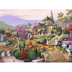 Ravensburger (14806) - "Hillside Retreat" - 500 pieces puzzle