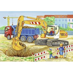 Ravensburger (07616) - "Construction Site and Farm" - 12 pieces puzzle