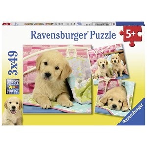 Ravensburger (08065) - "Puppies" - 49 pieces puzzle