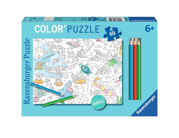 Ravensburger (10752) - "The World under Water" - 80 pieces puzzle