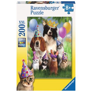 Ravensburger (12643) - "Animal Party" - 200 pieces puzzle
