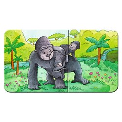 Ravensburger (06943) - "Cute Animal Families" - 2 pieces puzzle